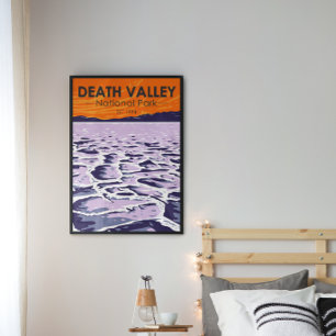 Affiche Parc national vintage de la vallée de la Mort