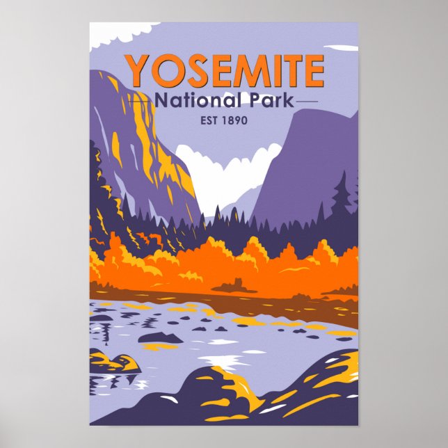 Affiche Parc National Yosemite El Capitan En Automne (Devant)