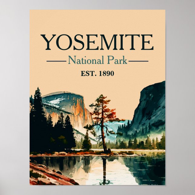 Affiche Parc National Yosemite El Capitan En Automne (Devant)