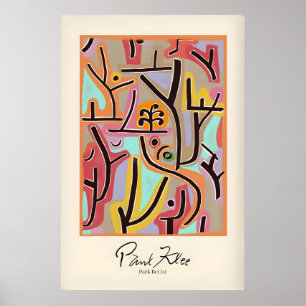 Affiche Parc Paul Klee Bei Lu Paysage Abstrait Coloré