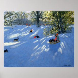 Affiche Parc tôt Derby de Darley de neige