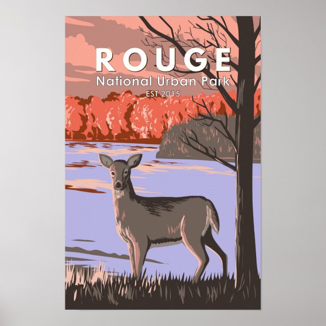 Affiche Parc urbain national de Rouge Canada VoyVintage (Devant)