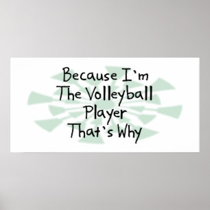 Affiche Parce que je suis le joueur de volley-ball