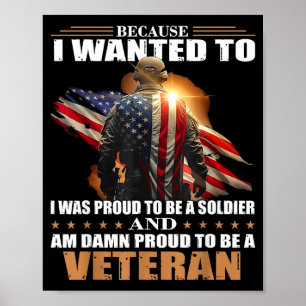 Affiche Parce que je voulais être fier d'être un soldat et