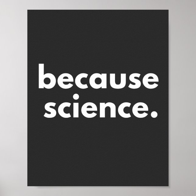 Affiche Parce que la science (Devant)