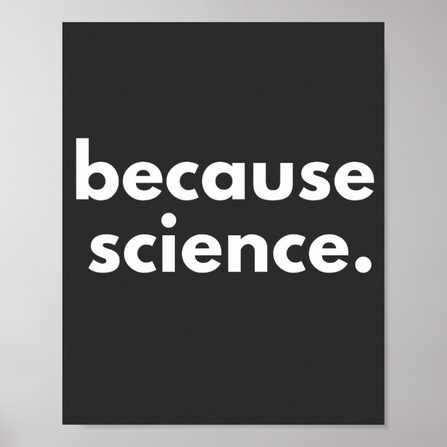 Affiche Parce que la science (Devant)