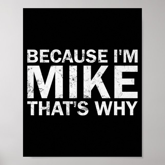 Affiche Parce que Mike c'est pourquoi anniversaire sarcast (Devant)