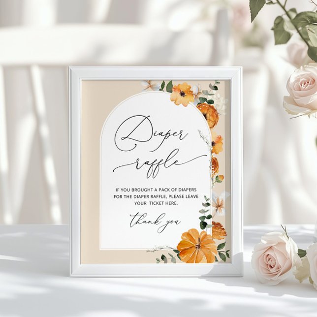 Affiche Parchemin floral à automne neutre genre Rupture de (Créateur téléchargé)