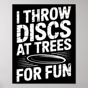 Affiche Parcours de disc golf amusant