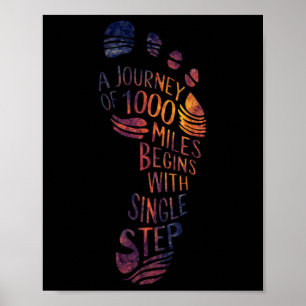 Affiche Parcours de voyage. Conception de yoga de méditati