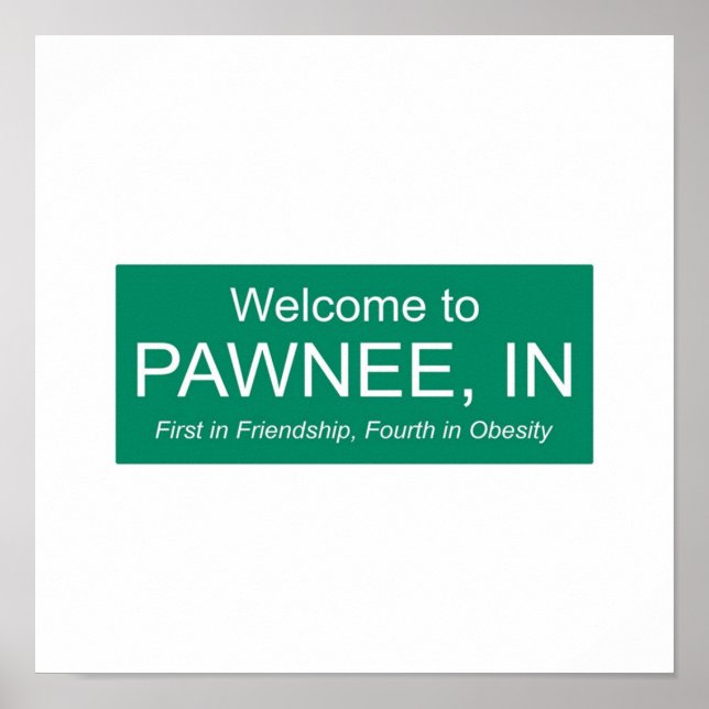 Affiche parcs et rec bienvenue à pawnee (Devant)
