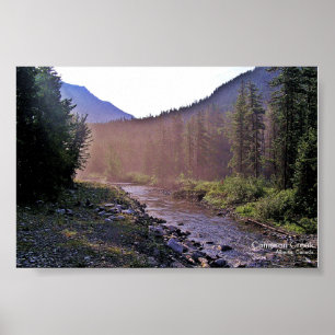 Affiche Parcs Glacier-Waterton de Misty Creek Sunrise