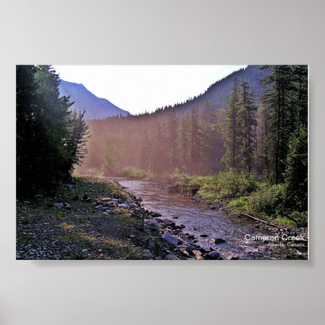 Affiche Parcs Glacier-Waterton de Misty Creek Sunrise (Devant)