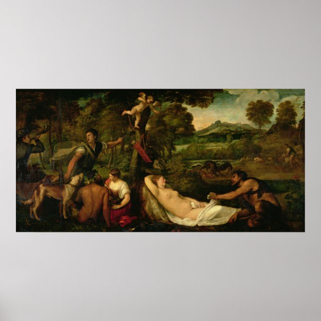 Affiche Pardo Venus ou Jupiter et Antiope (Devant)