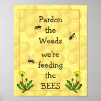 Pardon mauvaises herbes Nourrir les abeilles Amusa