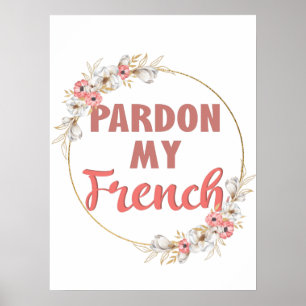 Affiche Pardon Mon Français - Drôle Français