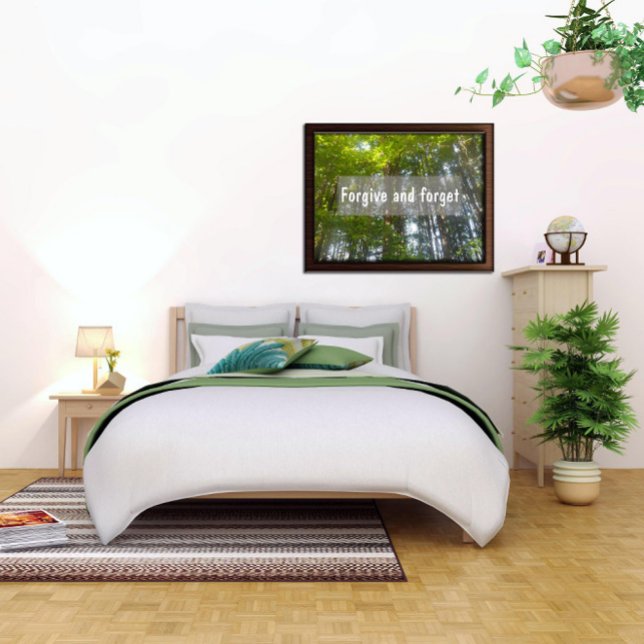 Affiche Pardonner et oublier l'affiche du proverbe inspira (Créateur téléchargé)