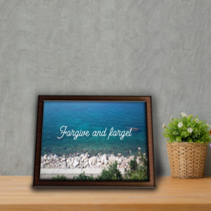 Affiche Pardonner et oublier l'affiche proverbe