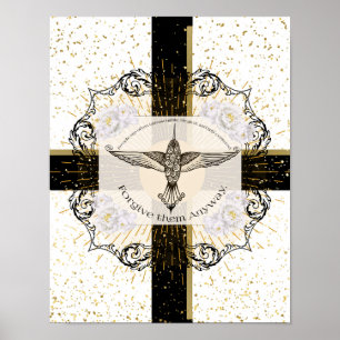 Affiche Pardonnez-leur TOUJOURS un colibri inspirant