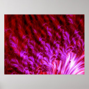 Affiche Pare-feu rose chaud