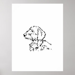 Affiche Parent de chien teckel à poil dur