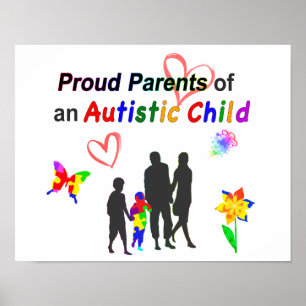 Affiche Parents fiers de l'autisme