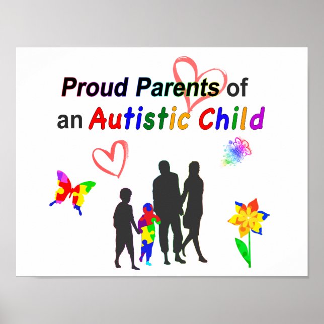 Affiche Parents fiers de l'autisme (Devant)