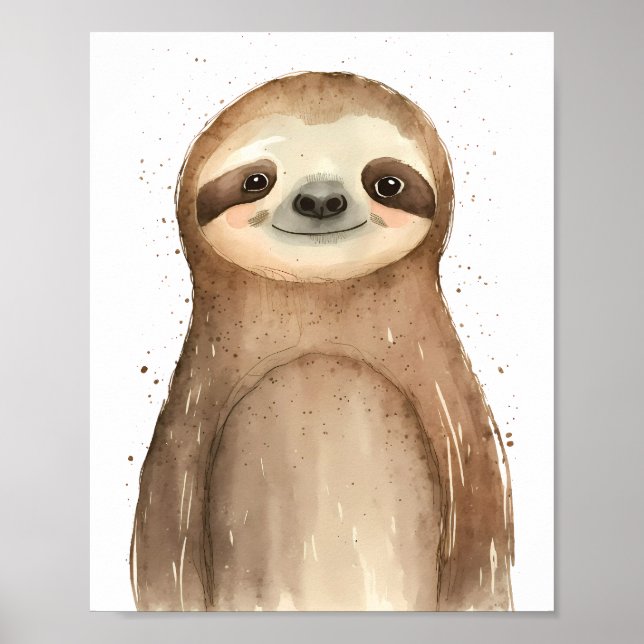 Affiche Paresseux Mignon (Devant)