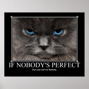 Affiche Parfait Personne Chat