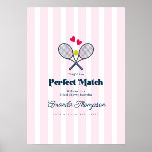 Affiche Parfaite Correspondance Tennis de Table Mariage En