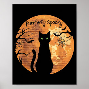 Affiche Parfaitement effrayant Halloween amateur de chat n