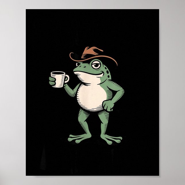 Affiche Parfois je fais juste Fartin' Frog Meme Drôle de G (Devant)