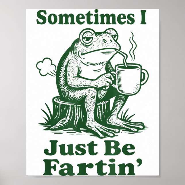 Affiche Parfois je suis juste Grenouille pétante  (Devant)