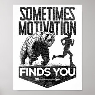 Affiche Parfois, Motivation Trouve Vous Drôle Courir Motiv
