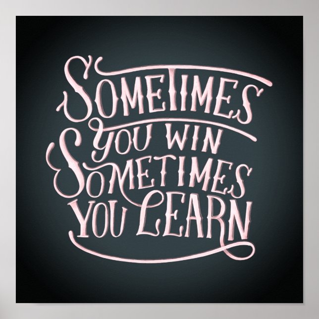 Affiche Parfois, vous gagnez (Devant)