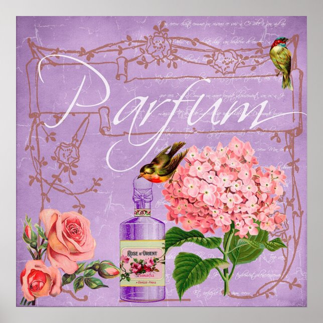 Affiche Parfum vintage (Devant)