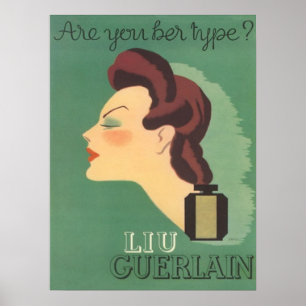 Affiche Parfum vintage de Liu d'annonce par les années