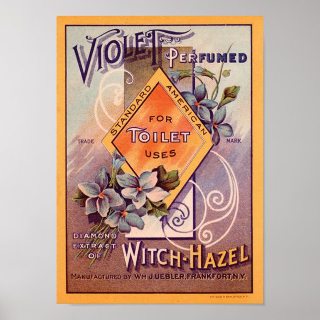 Affiche Parfum violet (Devant)
