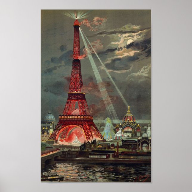 Affiche Paris 1889 - Exposition Universelle Tour Eiffel (Devant)