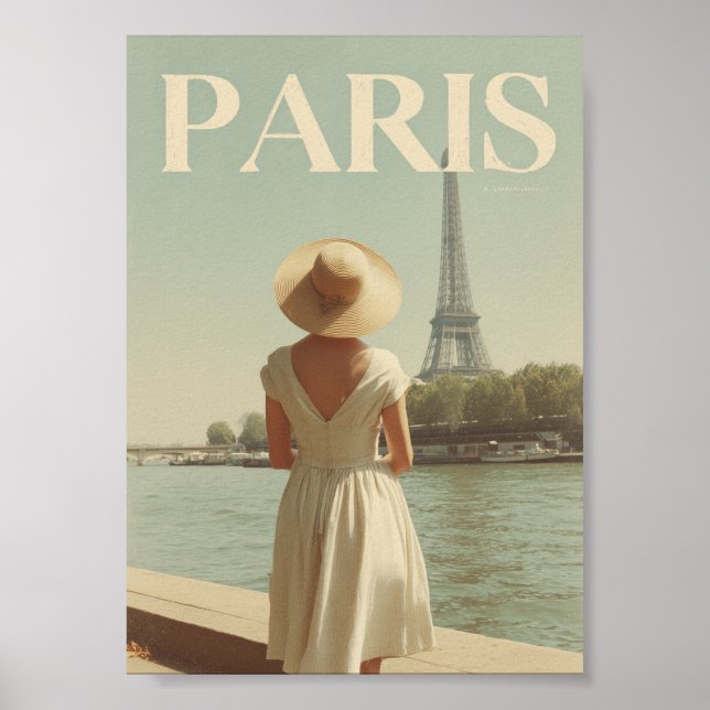 Affiche Paris années 50 vintage (Devant)