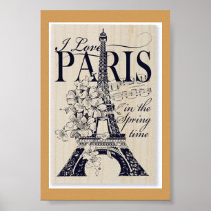 Affiche Paris au printemps