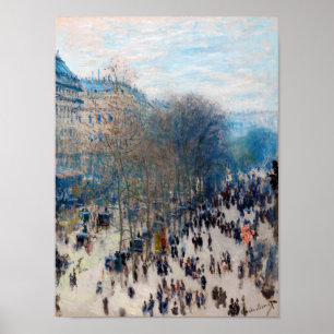 Affiche Paris Boulevard, Claude Monet