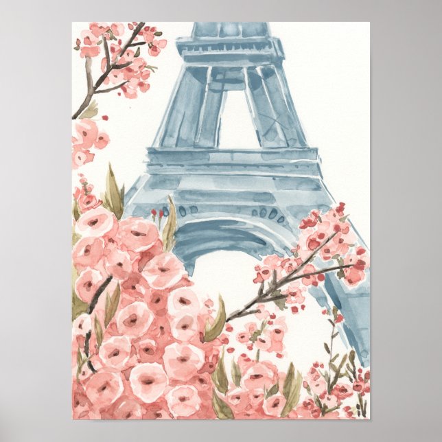 Affiche Paris Cerise Blossoms (Devant)