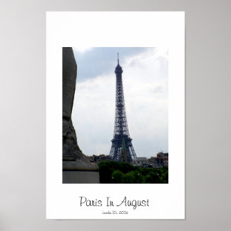 Affiche Paris En août