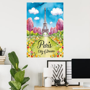 Affiche Paris En Fleur : Un Printemps Rêvé