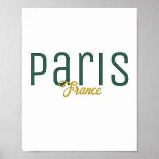 Affiche Paris, France Souvenir