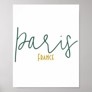 Affiche Paris, France Souvenir