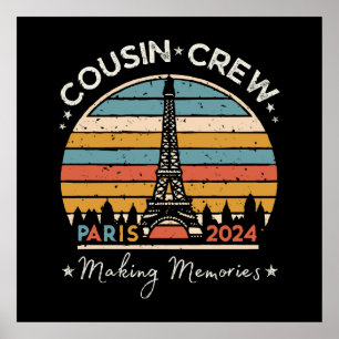 Affiche Paris France - Souvenirs 2024