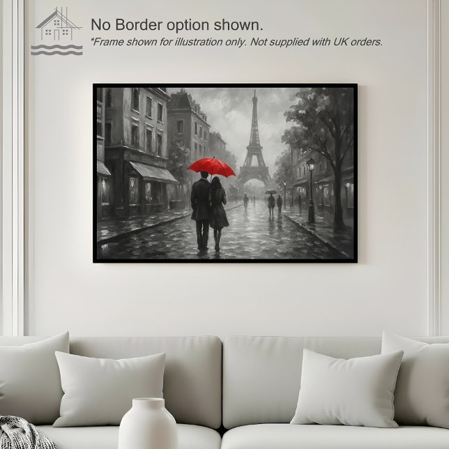 Affiche Paris in the Rain – Wall Art Print (Créateur téléchargé)