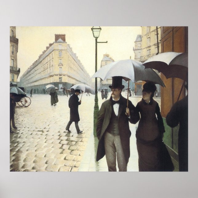 Affiche Paris, jour de la pluie (Devant)